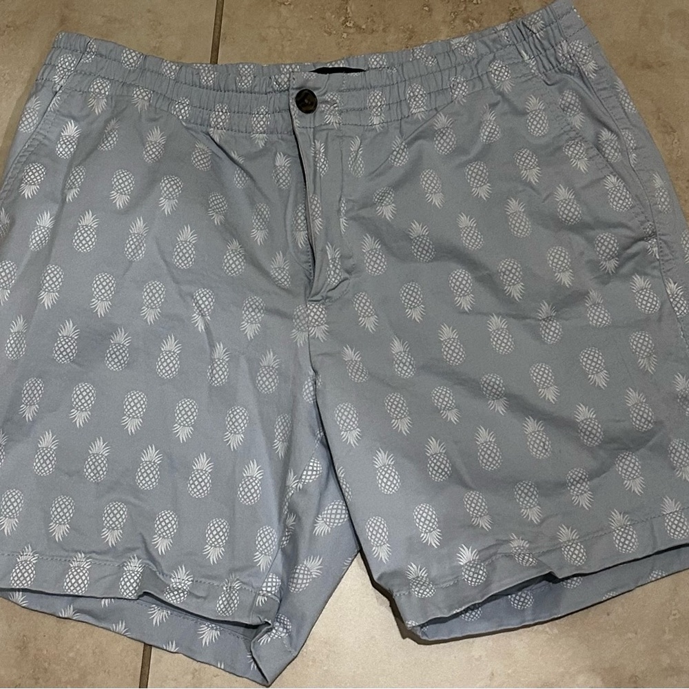 Tommy Hilfiger Light Blue Pineapple Print Shorts
